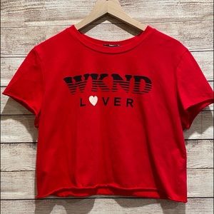 🌻 Charlotte Russe “weekend lover “crop top